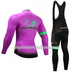 Tenue Maillot M/L + Collant à Bretelles 2017 Astana Pro Team N003